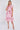 Pink Swirl Print  Frilled Hem Midi Dress