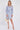 Light Blue Twirl Print Mini Shirt Dress