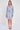 Light Blue Twirl Print Mini Shirt Dress