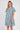 Teal Patterned Print Ruffle Hem Mini Dress