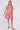 Pink Patterned Print Ruffle Hem Mini Dress