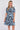 Powder Blue Leaf Print Mini Dress