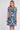 Powder Blue Leaf Print Mini Dress