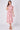 Red Leaf Print Tie Waist Midi Dress