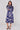 Sapphire Whisper Floral Shirred Neck Midaxi Dress