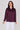 Burgundy Brushed Satin Oversized Shirt