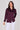 Burgundy Brushed Satin Oversized Shirt