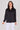Black Brushed Satin Oversized Shirt