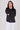 Black Brushed Satin Oversized Shirt