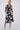 Mono Floral Print Midi Shirt Dress