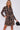 Brown Geo Print Mini Shirt Dress