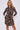 Brown Geo Print Mini Shirt Dress
