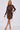 Dark Brown Leopard Print Mini Shirt Dress