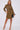 Golden Brown Leopard Print Mini Shirt Dress