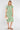 Fresh Green Floral Print Midi Shirt Dress