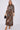Mixed Brown Leopard Print Satin Maxi Shirt Dress