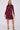 Deep Fuchsia Leopard Print Bubble Satin Mini Shirt Dress