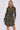 Khaki Leopard Print Mini Shirt Dress
