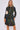 Emerald Leopard Print Bubble Satin Mini Shirt Dress