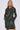 Emerald Leopard Print Bubble Satin Mini Shirt Dress