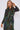Emerald Leopard Print Bubble Satin Mini Shirt Dress
