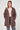 Chocolate and Stone Drawstring Reversible Parka