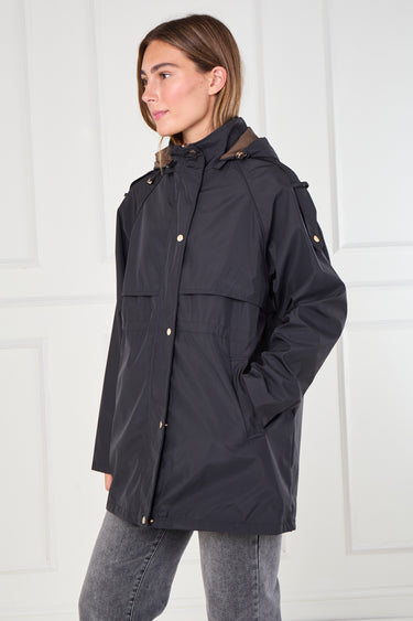 Black and Chocolate Reversible Parka