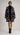 Black Abstract Zebra Print Longline Coatigan