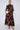 Brown Abstract Print Maxi Shirt Dress