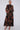 Brown Abstract Print Maxi Shirt Dress