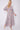 Purple Floral Print Knotted Quarter Sleeve Maxi Dress