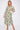 Green Pattern print Linen Textured Smock Midi Dress