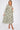 Green Pattern print Linen Textured Smock Midi Dress
