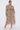 Taupe Rose Print Crossover Midi Dress