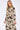 Cream Cow Print Long Sleeve Midi Dress