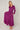 Magenta Layered Satin Long Sleeve Maxi Shirt Dress