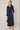 Navy Layered Satin Long Sleeve Maxi Shirt Dress