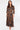 Brown Abstract Floral Print Maxi Shirt Dress