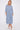 Blue Pattern Print Long Sleeve Midi Dress