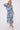 Blue Multi Floral Print Long Sleeve Midi Dress