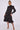 Love Sunshine Black Satin Frilled Hem Midi Dress Bodycon Dress DB Garden Party Dress Going Out Dress Leopard Print Dress Long Sleeve Dress LS-2332 Tea Dress Wedding Guest Dress