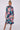 Love Sunshine Navy Floral Print Twill Satin Frilled Hem Midi Dress Bodycon Dress DB Garden Party Dress Going Out Dress Leopard Print Dress Long Sleeve Dress LS-2332 Tea Dress Wedding Guest Dress