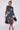 Love Sunshine Black Floral Print Bubble Satin Frilled Hem Midi Dress Bodycon Dress DB Garden Party Dress Going Out Dress Leopard Print Dress Long Sleeve Dress LS-2332 Tea Dress Wedding Guest Dress