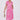 Love Sunshine Pink Floral Print Wrapped Midi Dress Brunch Dress Dress with Pockets Everyday Dress Garden Party Dress Holiday Dress LS-2118 Short Sleeve Dress Summer Dress Tea Dress Wedding Guest Dress