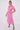 Love Sunshine Pink Floral Print Wrapped Midi Dress Brunch Dress Dress with Pockets Everyday Dress Garden Party Dress Holiday Dress LS-2118 Short Sleeve Dress Summer Dress Tea Dress Wedding Guest Dress