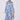 Love Sunshine Blue Paisley Print White Satin Midaxi Shirt Dress Brunch Dress Casual Dress DB Dress with Pockets Everyday Dress Garden Party Dress Holiday Dress Long Sleeve Dress LS-2037 Wedding Guest Dress