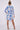 Love Sunshine Blue Paisley Print White Mini Shirt Dress Brunch Dress Casual Dress Dress with Pockets Everyday Dress Long Sleeve Dress LS-5026 Workwear Dress