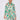 Love Sunshine Green Paisley Print White Mini Shirt Dress Brunch Dress Casual Dress Dress with Pockets Everyday Dress Long Sleeve Dress LS-5026 Workwear Dress