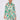 Love Sunshine Green Paisley Print White Mini Shirt Dress Brunch Dress Casual Dress Dress with Pockets Everyday Dress Long Sleeve Dress LS-5026 Workwear Dress