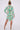 Love Sunshine Green Paisley Print White Mini Shirt Dress Brunch Dress Casual Dress Dress with Pockets Everyday Dress Long Sleeve Dress LS-5026 Workwear Dress